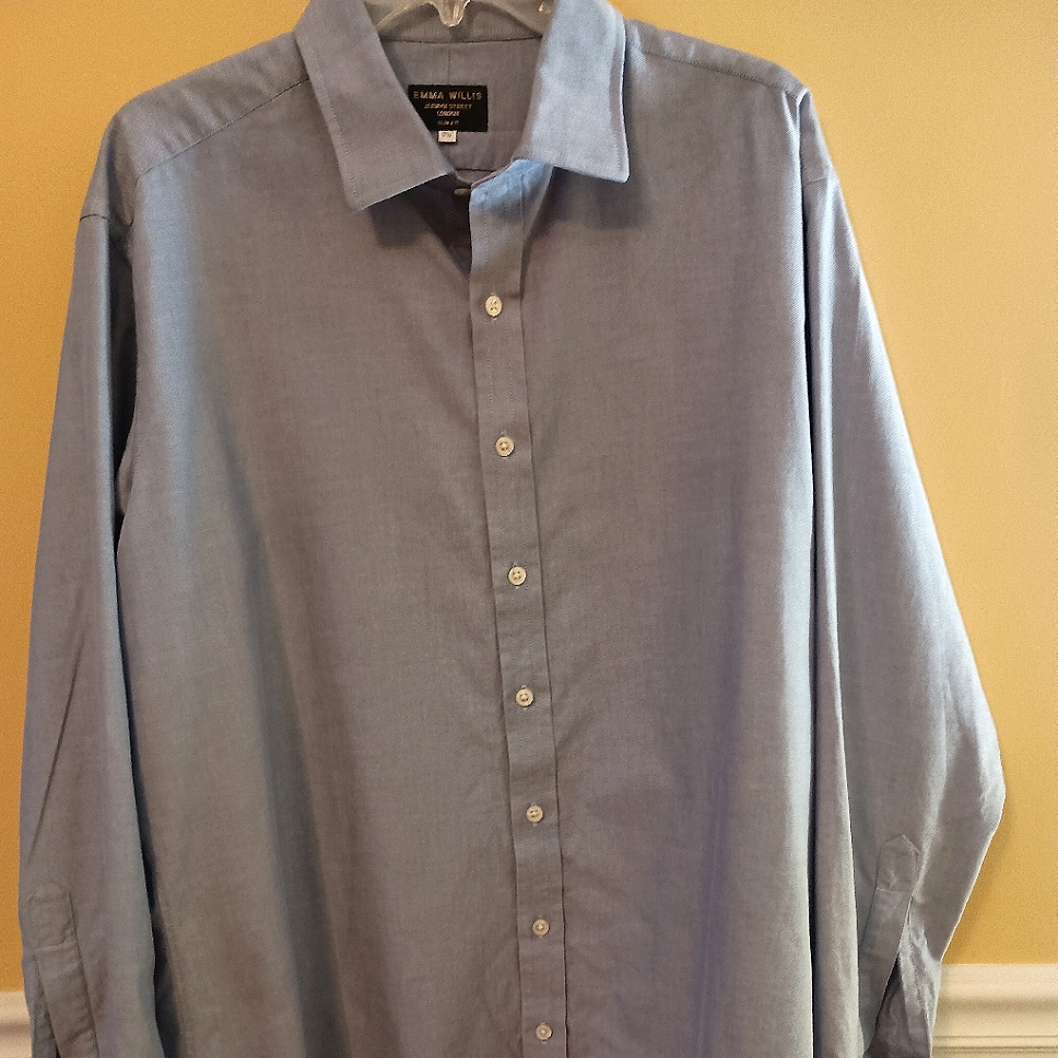 Emma Willis Men's Blue Dress Shirt